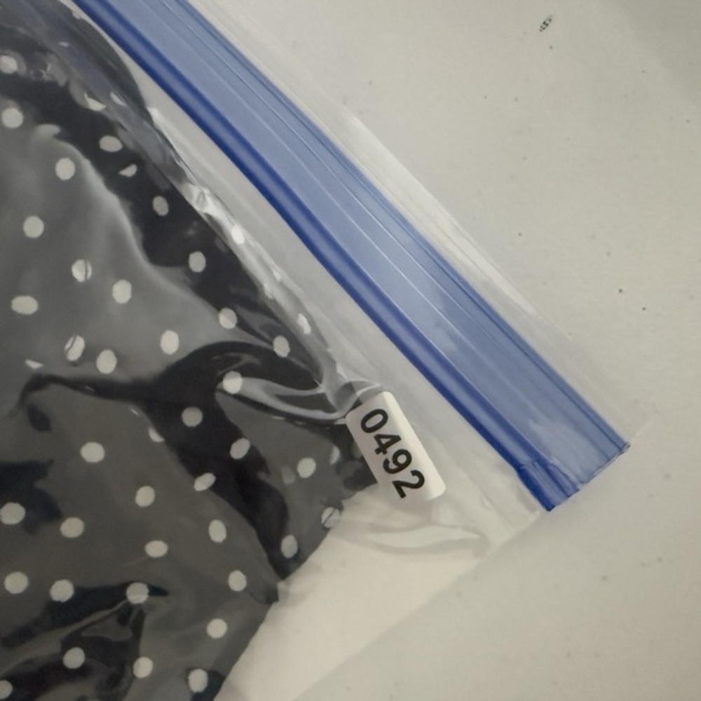 Adrianna Papell Womens 4 Navy Polka Dot Chiffon Ruffle Fit & Flare Dress NWT - Picture 11 of 12